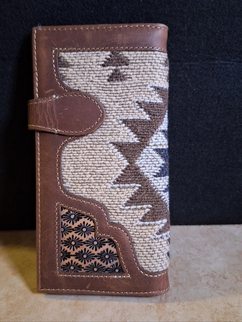 Myra Brownie Dream Rug And Leather Wallet Slim Fold Snap Close Western  8